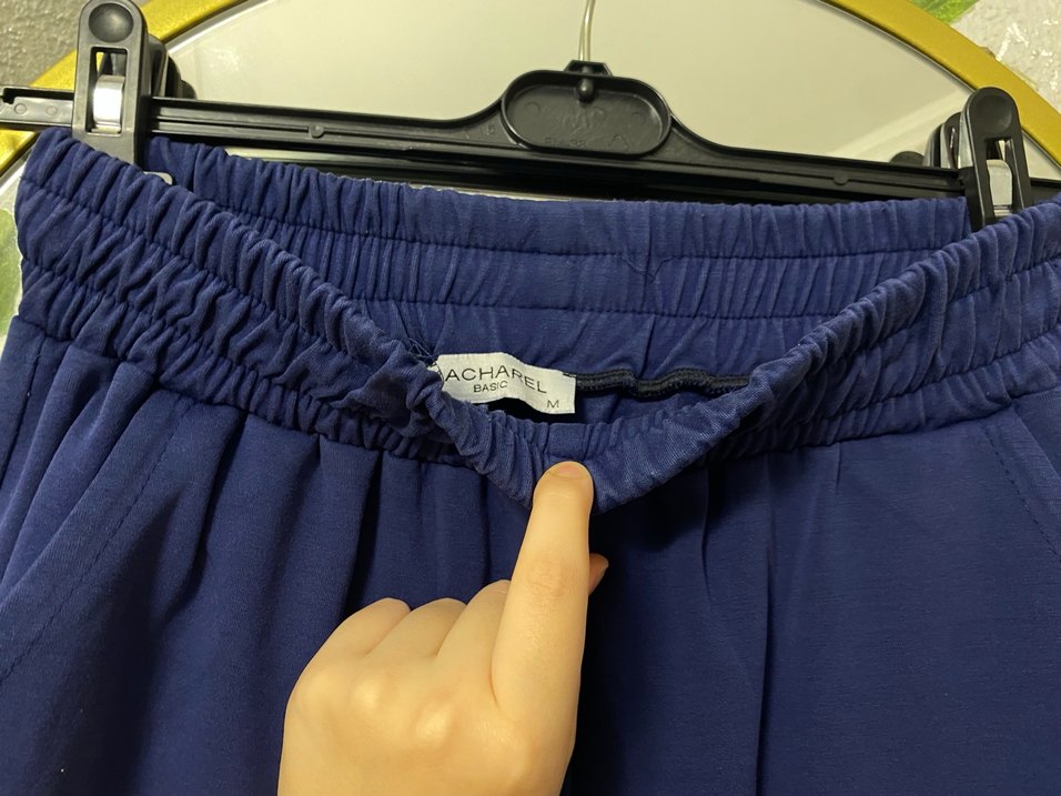 Kadın Lacivert Salaş Pantolon - Görsel 2