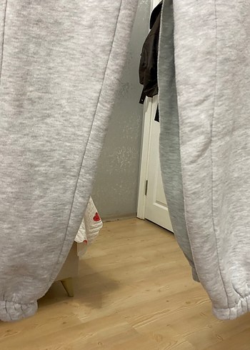 Gri Rahat Kesim Kadın Eşofman Altı - Görsel 3