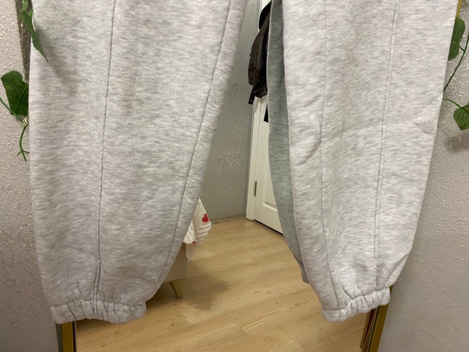 Gri Rahat Kesim Kadın Eşofman Altı - Görsel 3