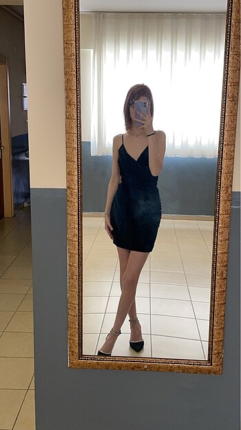 Zara Kısa drape elbise