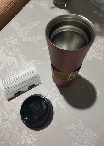 Relax Pembe Paslanmaz Çelik Termos Bardak - Görsel 3