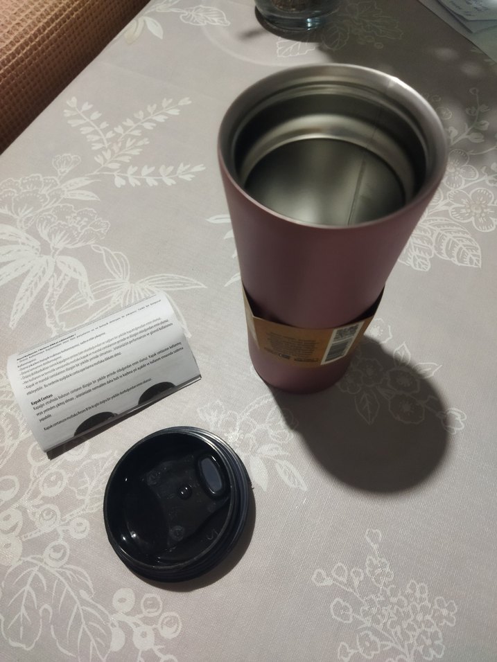 Relax Pembe Paslanmaz Çelik Termos Bardak - Görsel 3