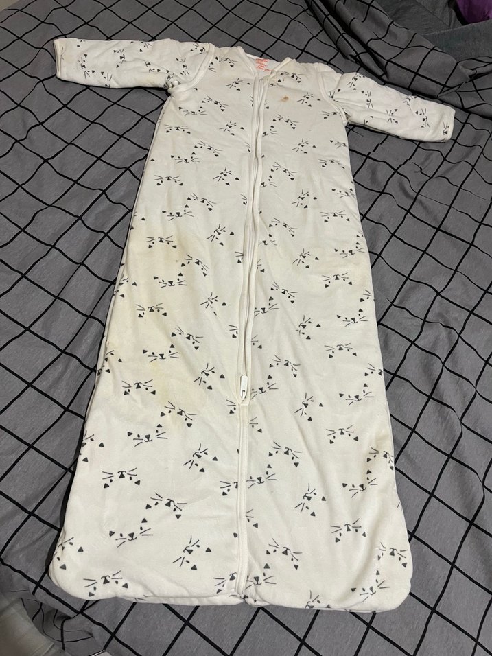 Çıkarılabilir Kollu Pamuk Bebek Uyku Tulumu - Görsel 4