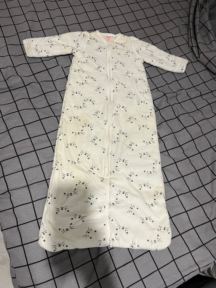 Çıkarılabilir Kollu Pamuk Bebek Uyku Tulumu - Görsel 2