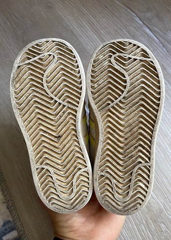 Beyaz Kız Çocuk Sneakers, Cırt Cırtlı, Nakışlı - Görsel 5