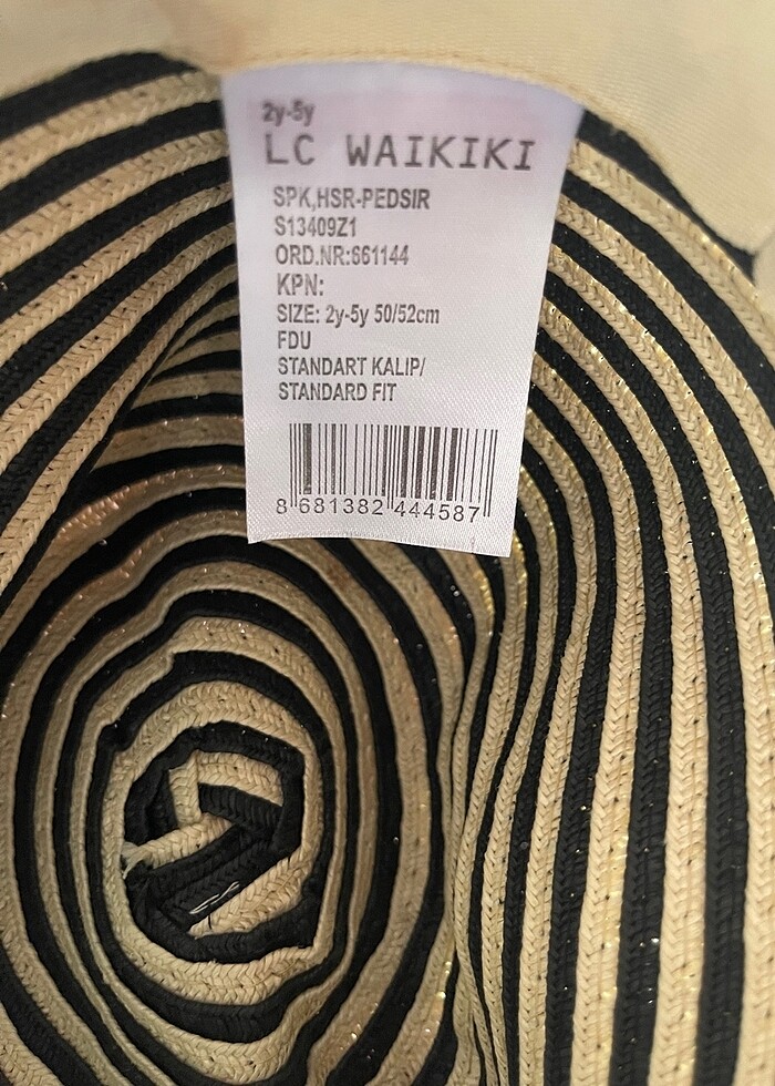 Kız çocuk hasır şapka - Görsel 4