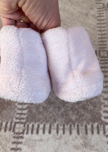 Kız Çocuk Pembe Peluş Ev Terliği - Görsel 4