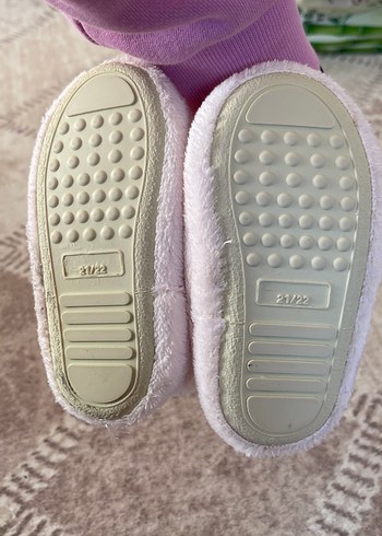 Kız Çocuk Pembe Peluş Ev Terliği - Görsel 6