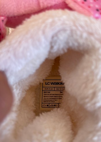 Kız Çocuk Pembe Peluş Ev Terliği - Görsel 7