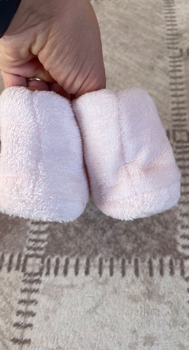 Kız Çocuk Pembe Peluş Ev Terliği - Görsel 4