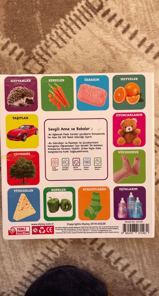 İlk 100 Sözcük Flash Kartları - Görsel 4