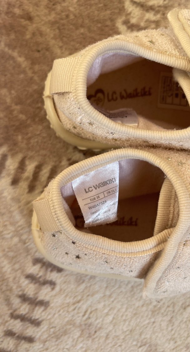 Kız Çocuk Beyaz Cırt Cırtlı Sıcak Terlik - Görsel 5