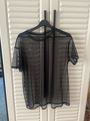 bershka transparan üst