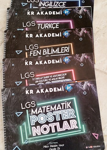 KR Akademi LGS Poster Notlar Seti (5'li)