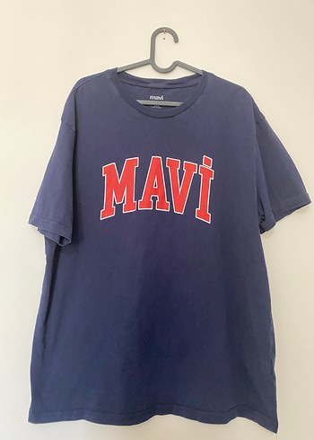 Mavi Baskılı Erkek Tişört