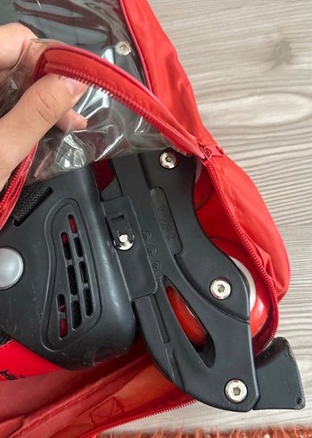 Kırmızı Baskılı paten - Görsel 2