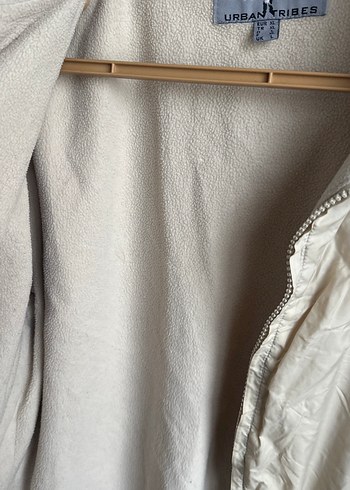 Bej Keten Midi Kadın Ceket - Görsel 3