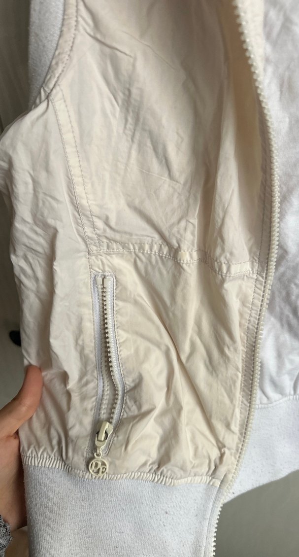 Beyaz Keten Kolsuz Fitted Yelek - Görsel 3