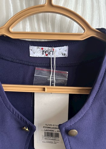 Düğmeli Kadın Mor Midi Ceket - Görsel 2