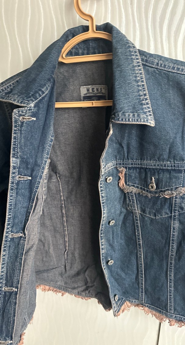 Vintage kot ceket - Görsel 3