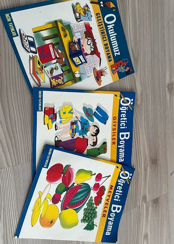Öğretici Boyama Kitapları Seti - 3 Kitap