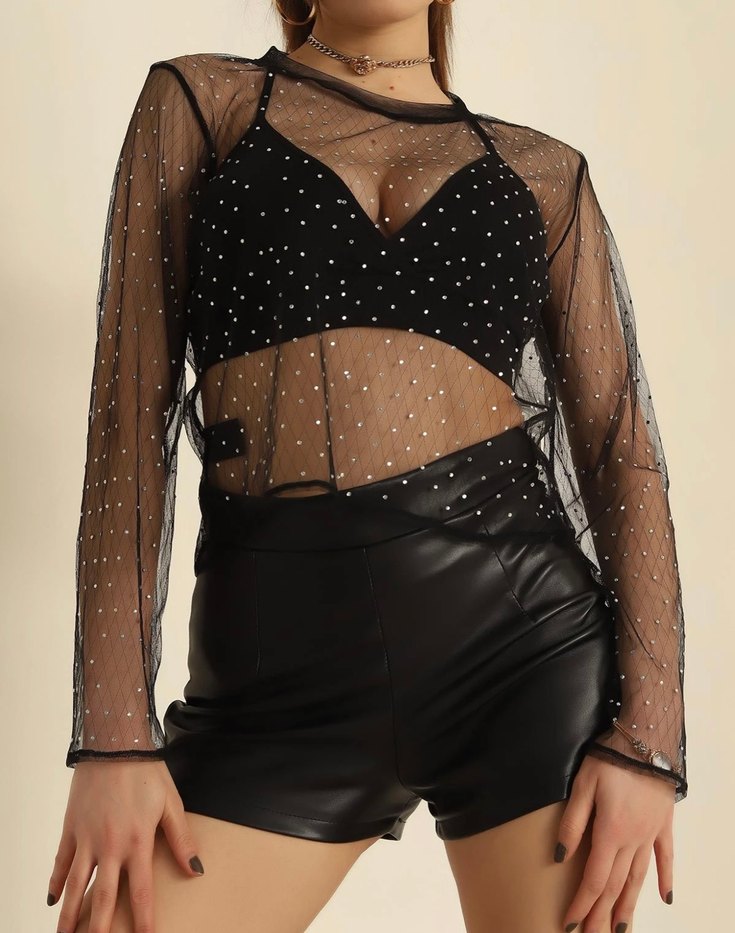 Tül bluz - Görsel 4