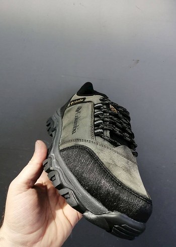 Gri Yılan Desenli Bağcıklı Erkek Outdoor Ayakkabı - Görsel 2