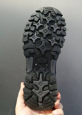 Gri Yılan Desenli Bağcıklı Erkek Outdoor Ayakkabı - Görsel 4