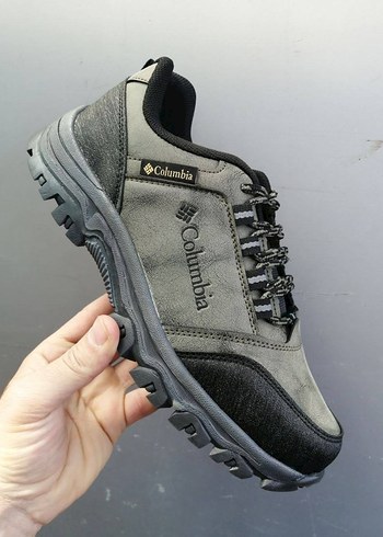 Gri Yılan Desenli Bağcıklı Erkek Outdoor Ayakkabı - Görsel 5