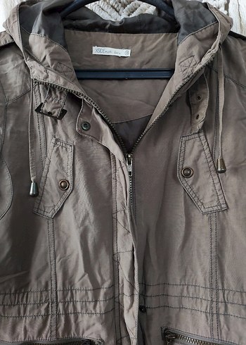 Haki renk yağmurluk - Görsel 6