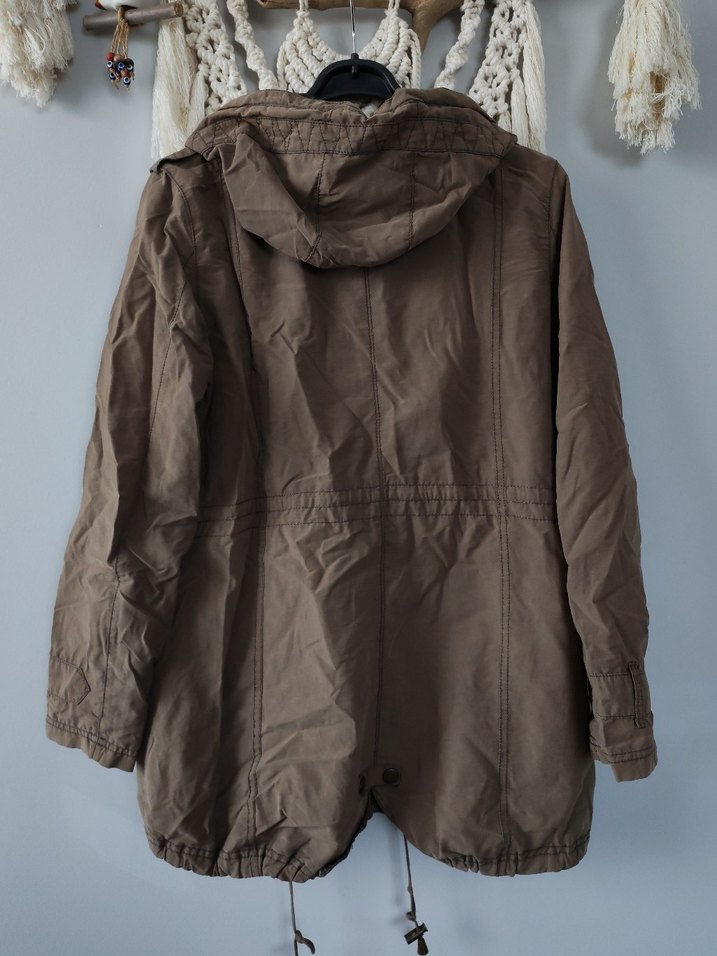 Haki renk yağmurluk - Görsel 5