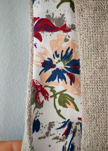 Bohem Bej Düğmeli Triko Yelek - Görsel 7