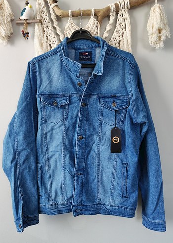 Düğmeli Mavi erkek  Ceket - Görsel 2