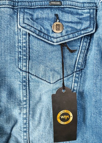 Düğmeli Mavi erkek  Ceket - Görsel 5