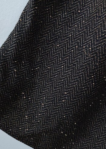 Kemer Detaylı Kahverengi Mini Yün Etek - Görsel 4