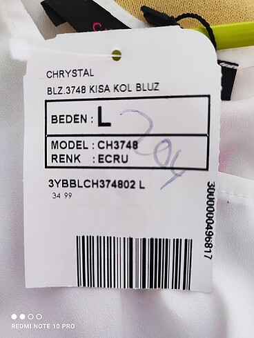 l Beden beyaz Renk Kadın Bluz
