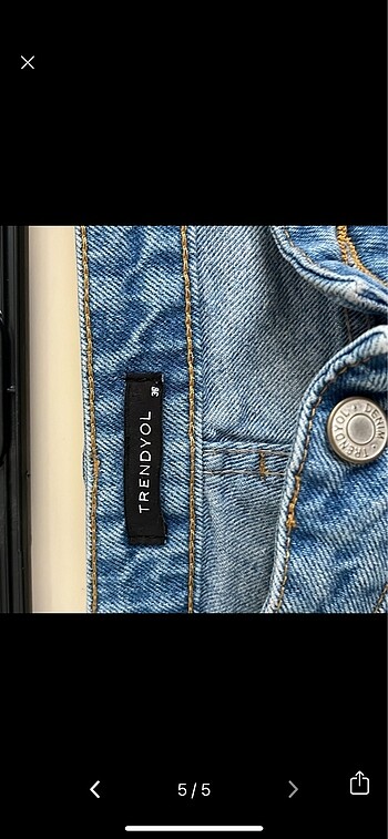 38 Beden mavi Renk Trendyol jean