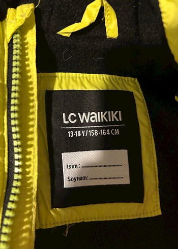 Sarı Kapüşonlu 13-14 yaş Kışlık Mont - Görsel 3