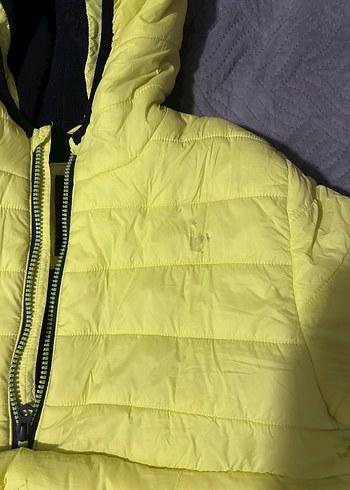 LC Waikiki Sarı Kapüşonlu 13-14 yaş Kışlık Mont