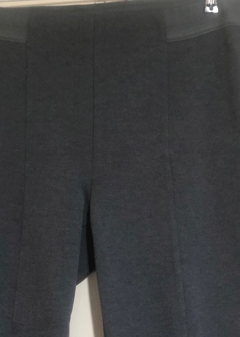 LC Waikiki LCWAİKİKİ Gri Kadın Pantolon, Kemerli, Normal Boy