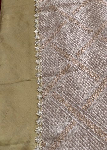 Nakışlı Beyaz Pike - Görsel 5