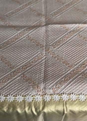 Nakışlı Beyaz Pike - Görsel 3