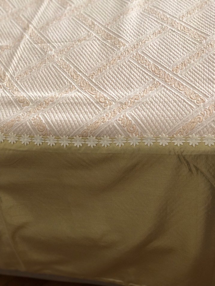 Nakışlı Beyaz Pike - Görsel 4