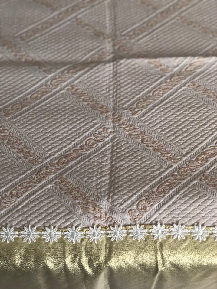 Nakışlı Beyaz Pike - Görsel 3