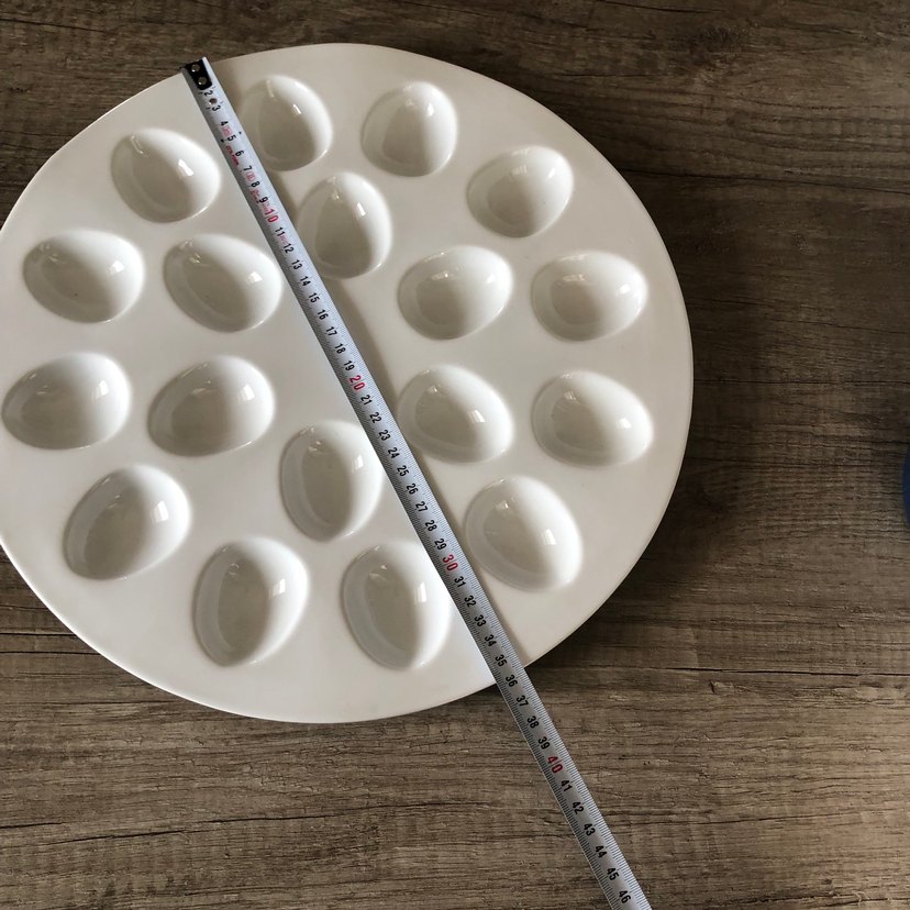 Beyaz Bohem Tarzı Yumurta Servis Tabağı - Görsel 2