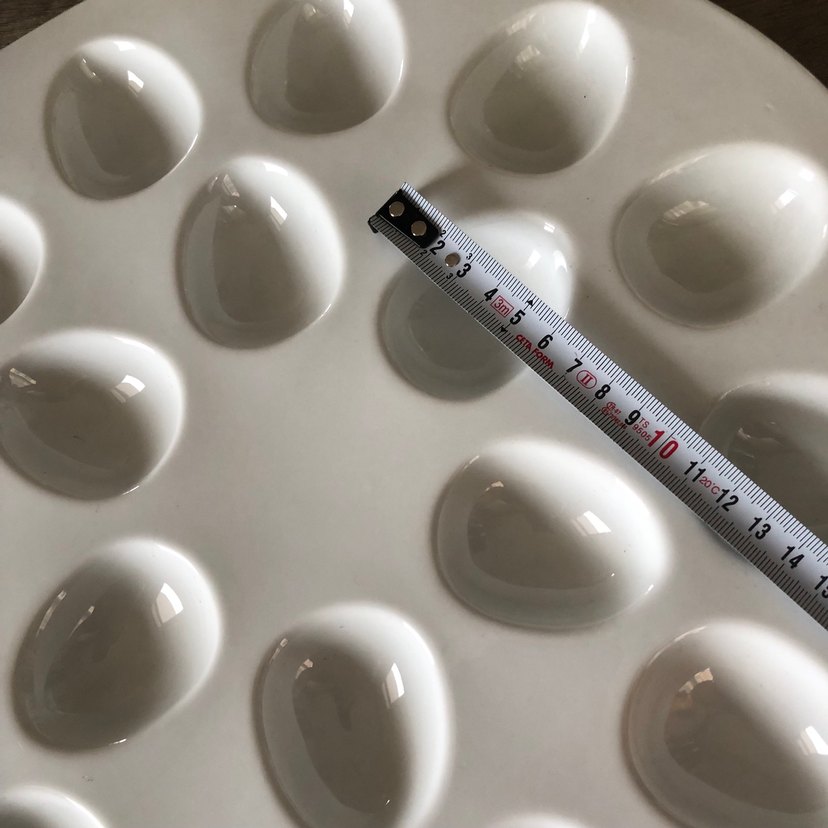 Beyaz Bohem Tarzı Yumurta Servis Tabağı - Görsel 3