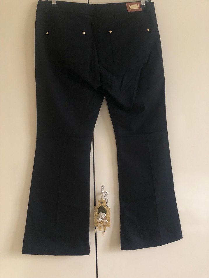 Siyah Kadın Kumaş Pantolon - Görsel 3