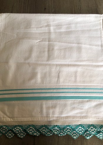 Dantelli Beyaz Havlu - Görsel 4