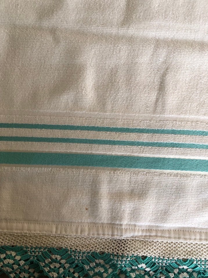 Dantelli Beyaz Havlu - Görsel 5