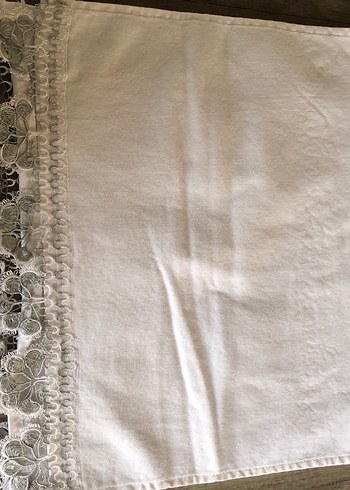 Nakışlı Bohem Gri Desenli Beyaz Havlu - Görsel 4